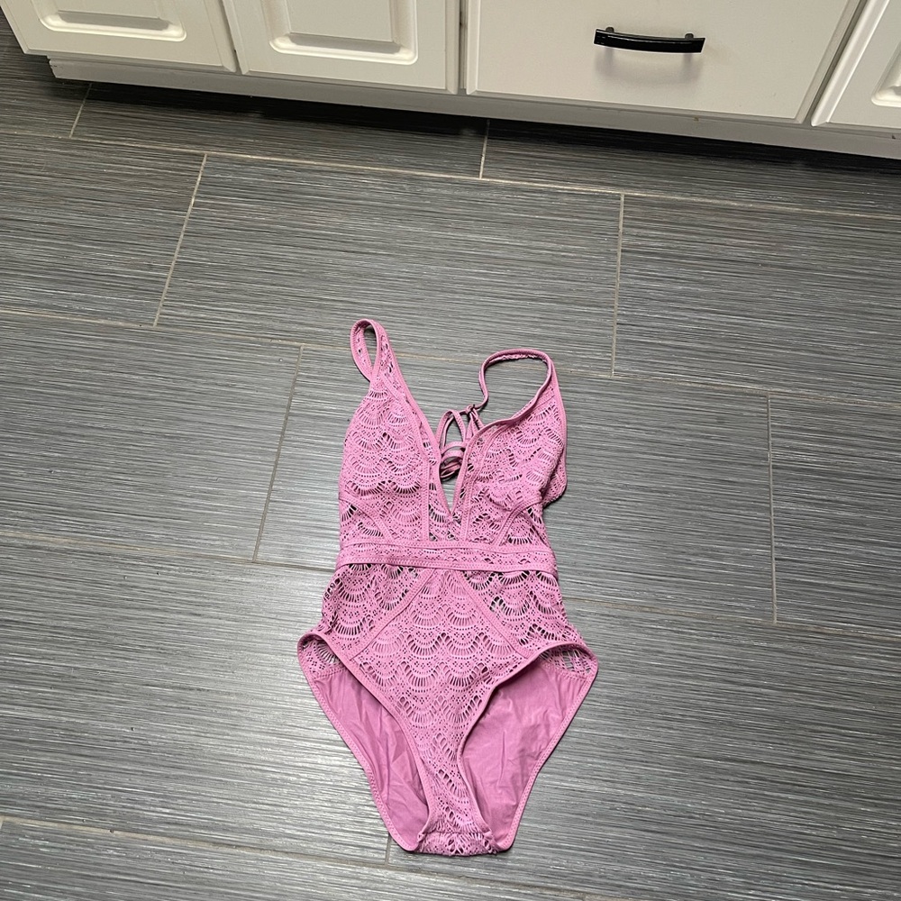 BECCA Mauve Lace Swimsuit